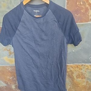 Goodfellow & Co Men's Navy Blue Raglan Shirt